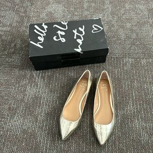 Banana Republic Angela Size 8 1/2 gold flats. NWT
